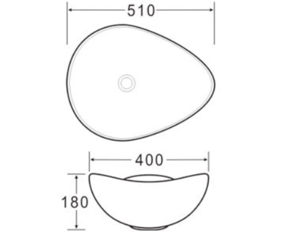 AALTO Counter Top Wash Basin K554 view 2