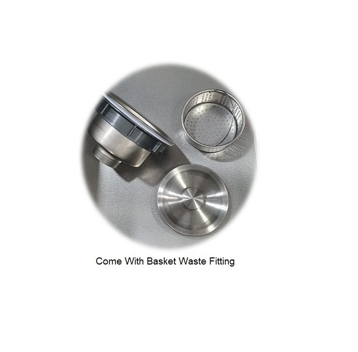 600mm Stainless Steel Kitchen Sink KS-6045LN SS view 8
