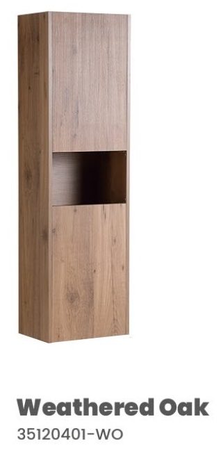 CUBI PVC Bathroom Side Storage Cabinet - GAIA 35120401 view 2