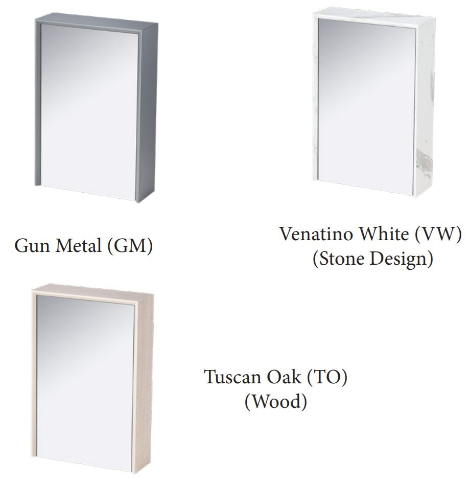 RUBINE PVC Mirror Cabinet RMC-ACO-4060D1 view 3