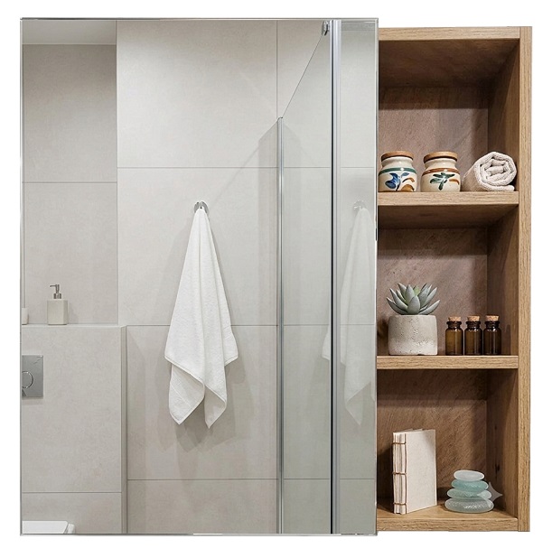 BATHAR 600mm PVC Mirror Cabinet PMC-6060
