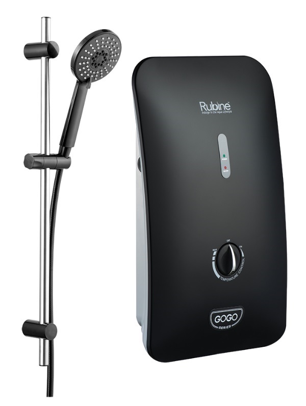 RUBINE Instant Water Heater - RWH-933 Black Color