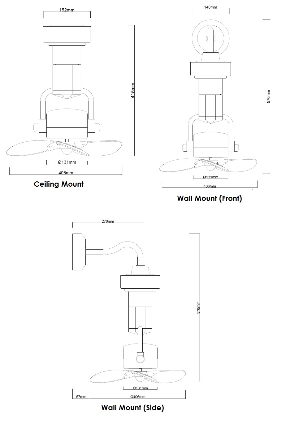 FANCO RENO Smart Corner Fan view 2