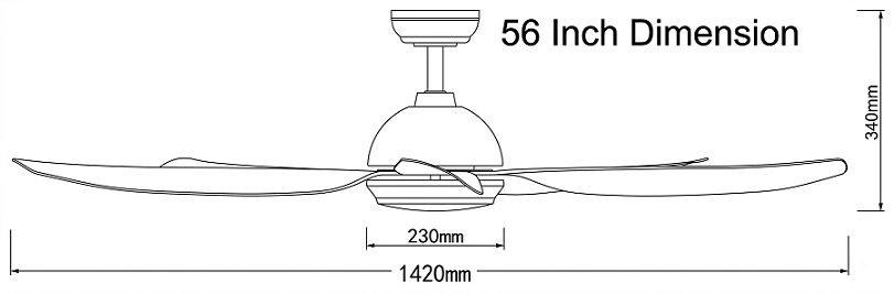 FANCO Galaxy 5 Ceiling Fan view 4