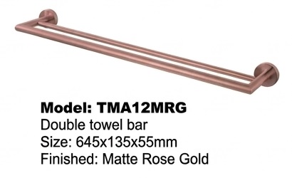 AALTO Bathroom Accessories - Matt Rose Gold Series view 10