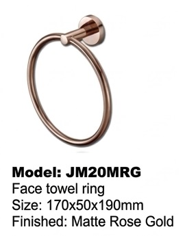 AALTO Bathroom Accessories - Matt Rose Gold Series view 3