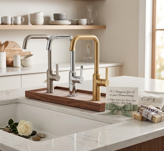 A stylish basin mixer tap, a practical housewarming gift idea