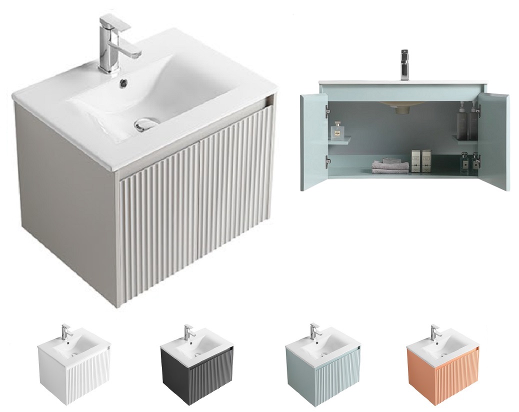 CUBI 600mm PVC Vanity Cabinet COVE 6046101