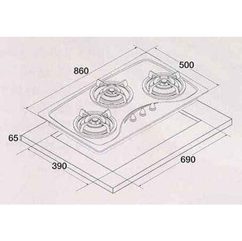 TECNO Cooker Hob SR 98SV view 3