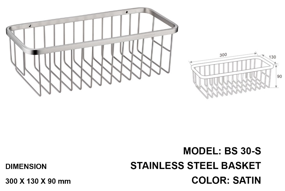 BOSHSINI Stainless Steel Basket BS 30-S