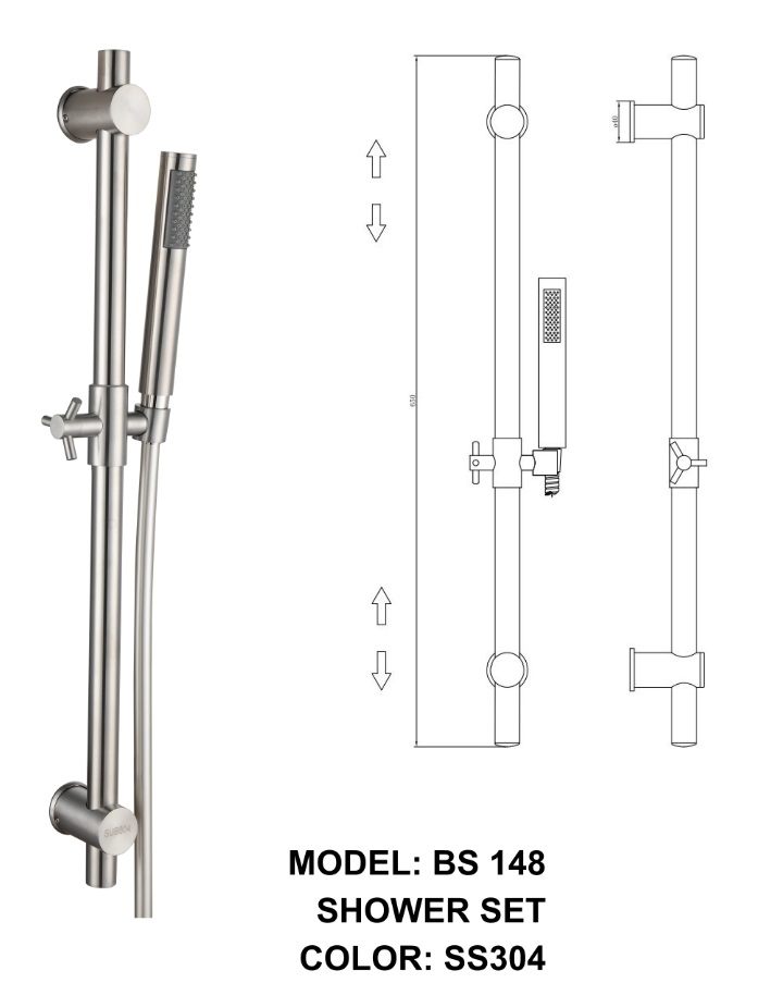 BOSHSINI Stainless Steel Shower Set BS-148