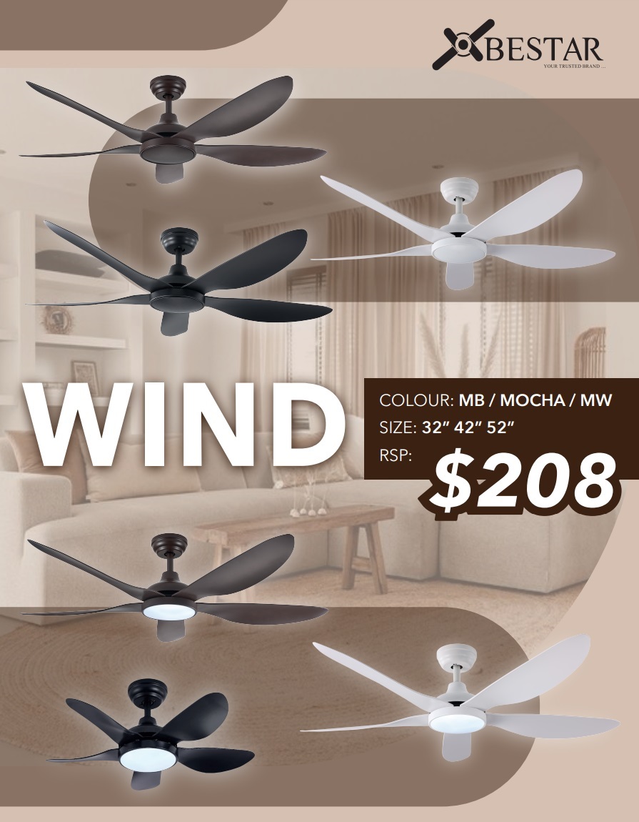 BESTAR WIND DC Motor Ceiling Fan With LED Light