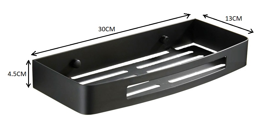 BATHAR Stainless Steel Shampoo Basket BB-3012 BK view 3