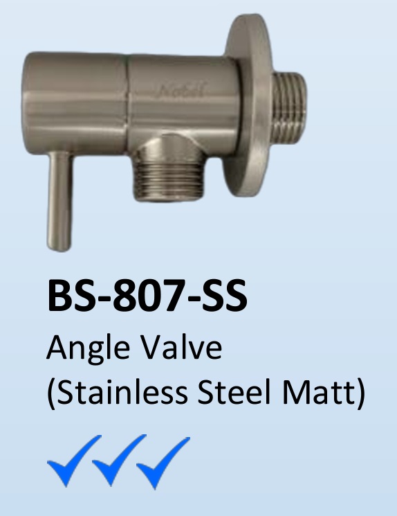 NOBEL Angle Valve BS-807-SS Matt