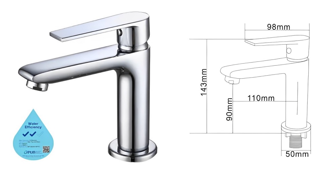 BOSHSINI Basin Cold Water Tap BS-908
