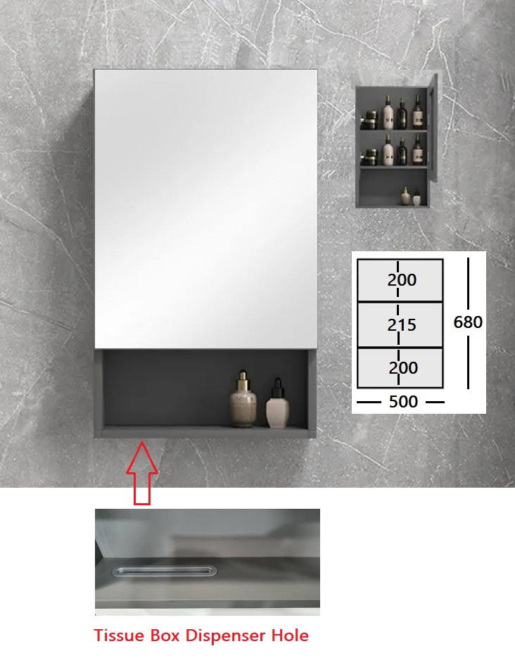 Aluminum Mirror Cabinet MR-501
