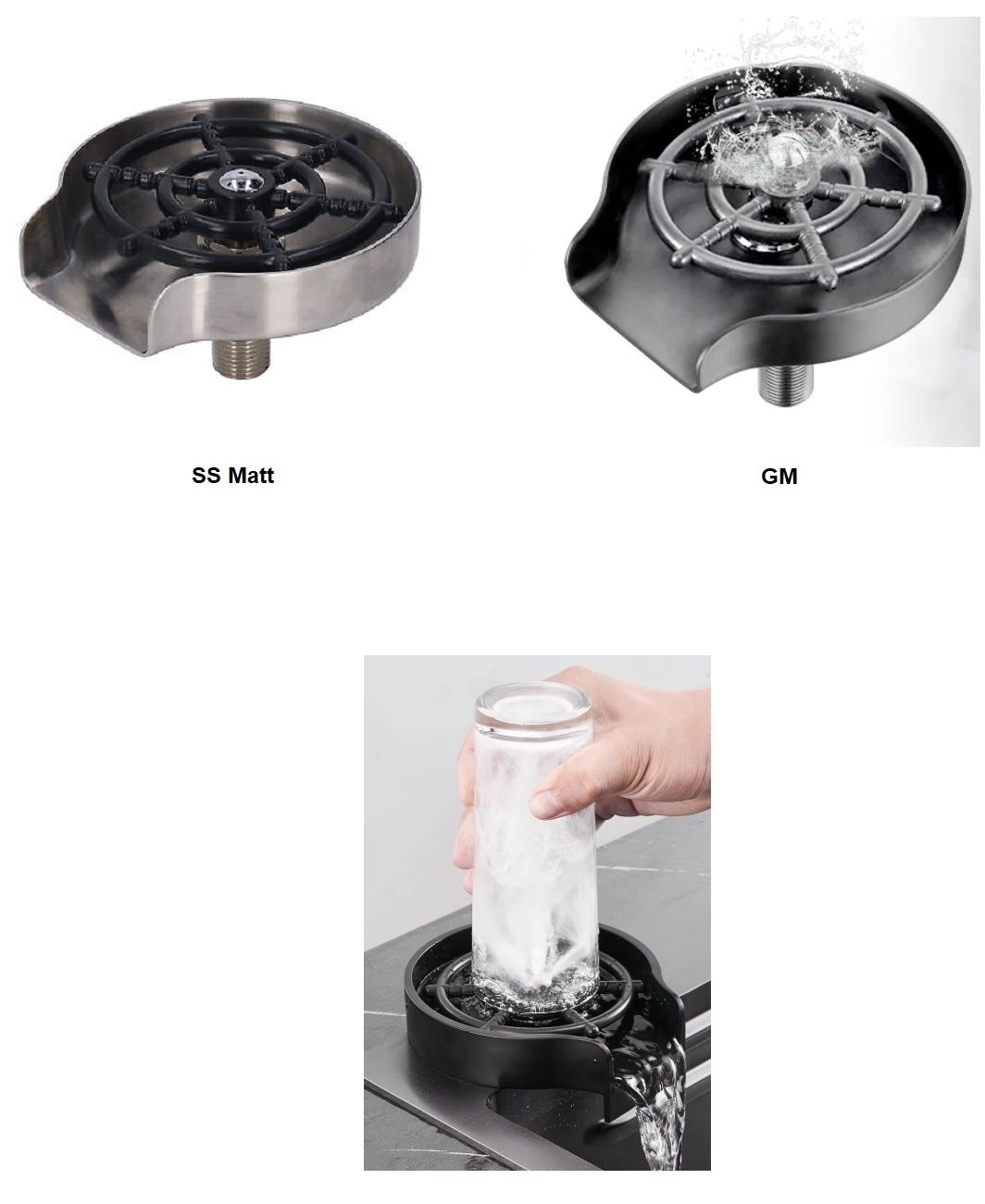 Kitchen Sink Cup Rinser