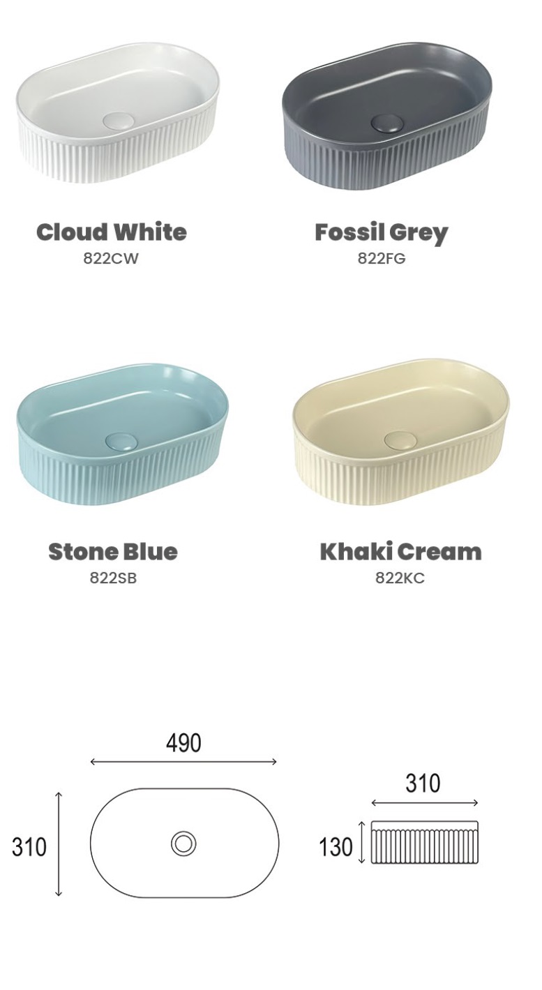 CUBI Counter Top Wash Basin - Lune 822 view 2