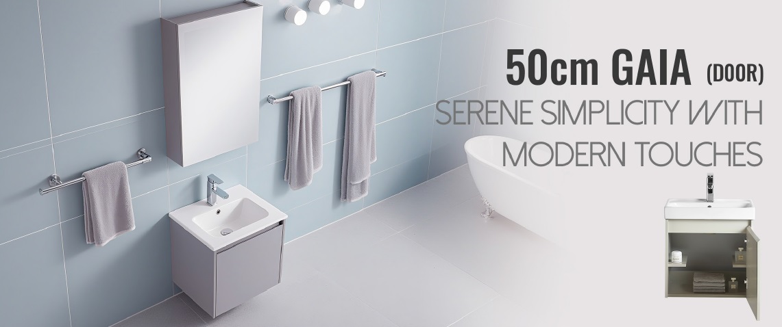 CUBI 500mm PVC Vanity Cabinet GAIA 5040201
