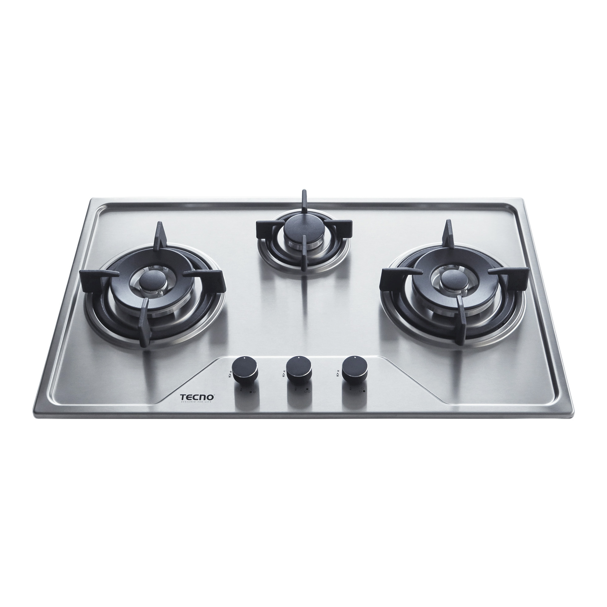 TECNO 3-Burner Stainless Steel Cooker Hob TS 7633TRSV
