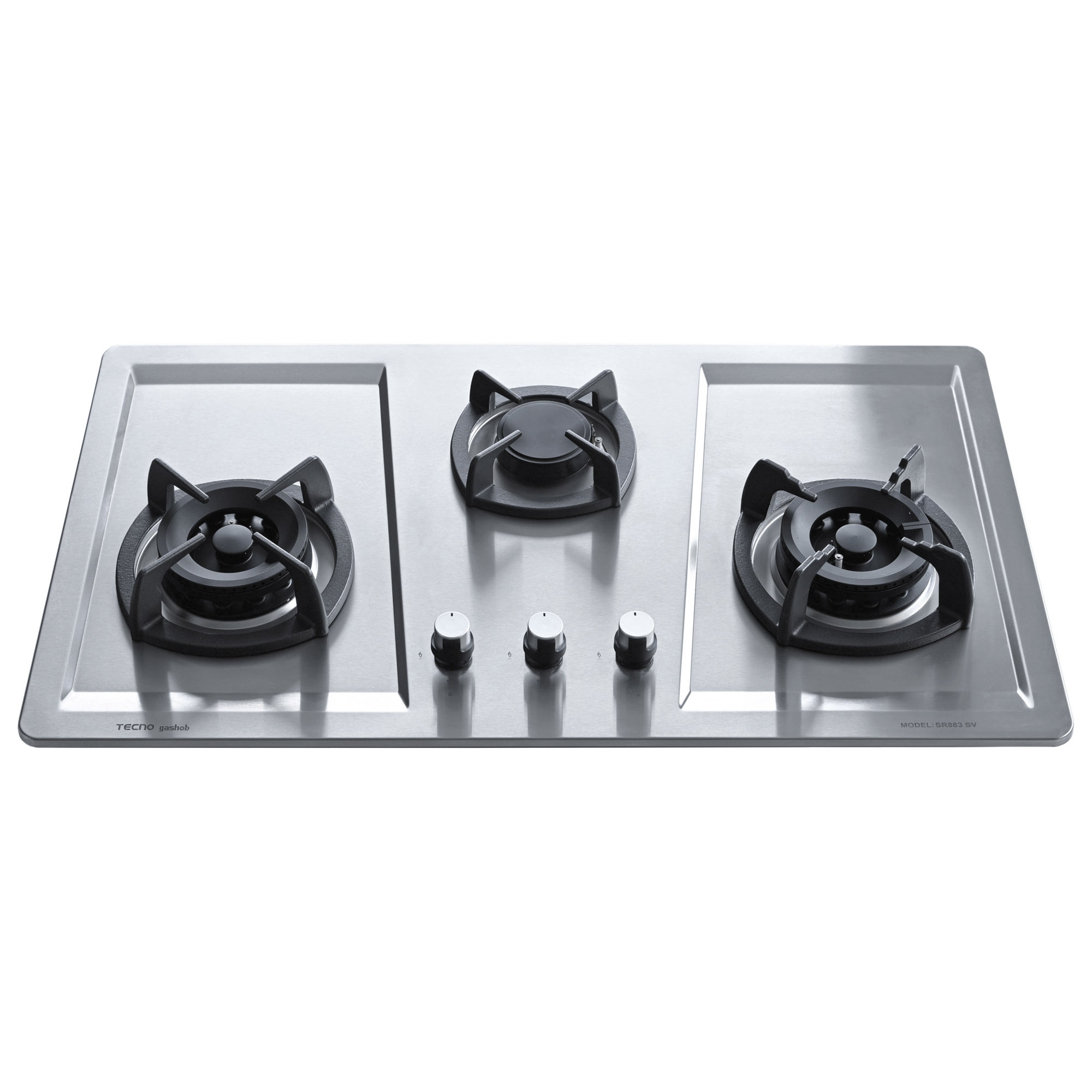 TECNO 3-Burner Stainless Steel Cooker Hob SR 883SV