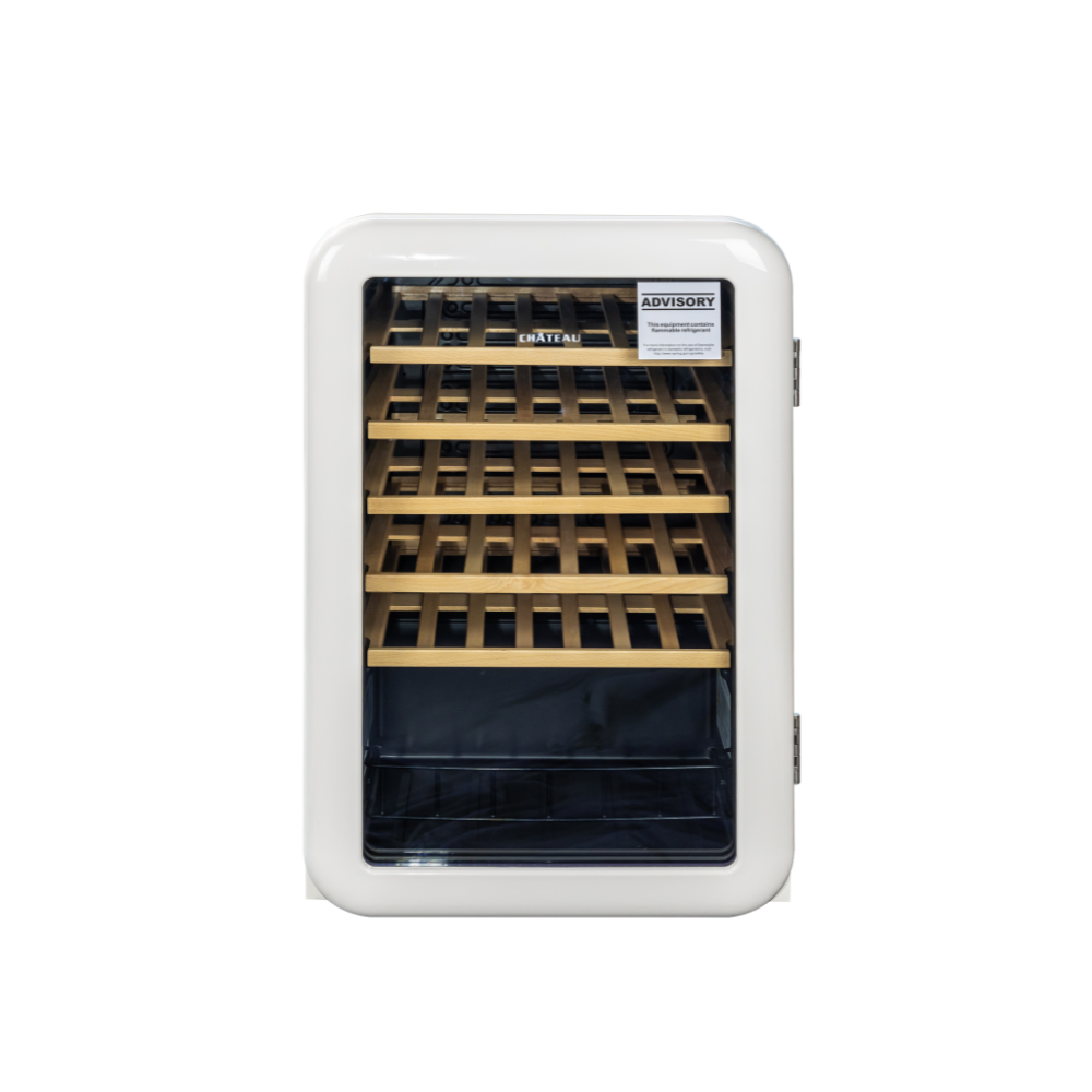 Chateau 46 Bottles Wine Cooler CW-P461CH Cream
