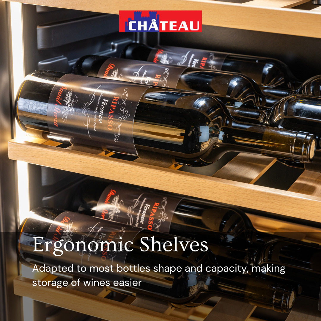 Chateau 65 Bottles Wine Cooler CW-P651BH Black view 11