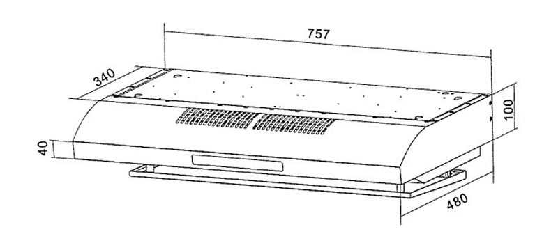 Tecno 76cm Dyna-X Slim Cooker Hood TCH-769DTCSC Auto Clean view 6