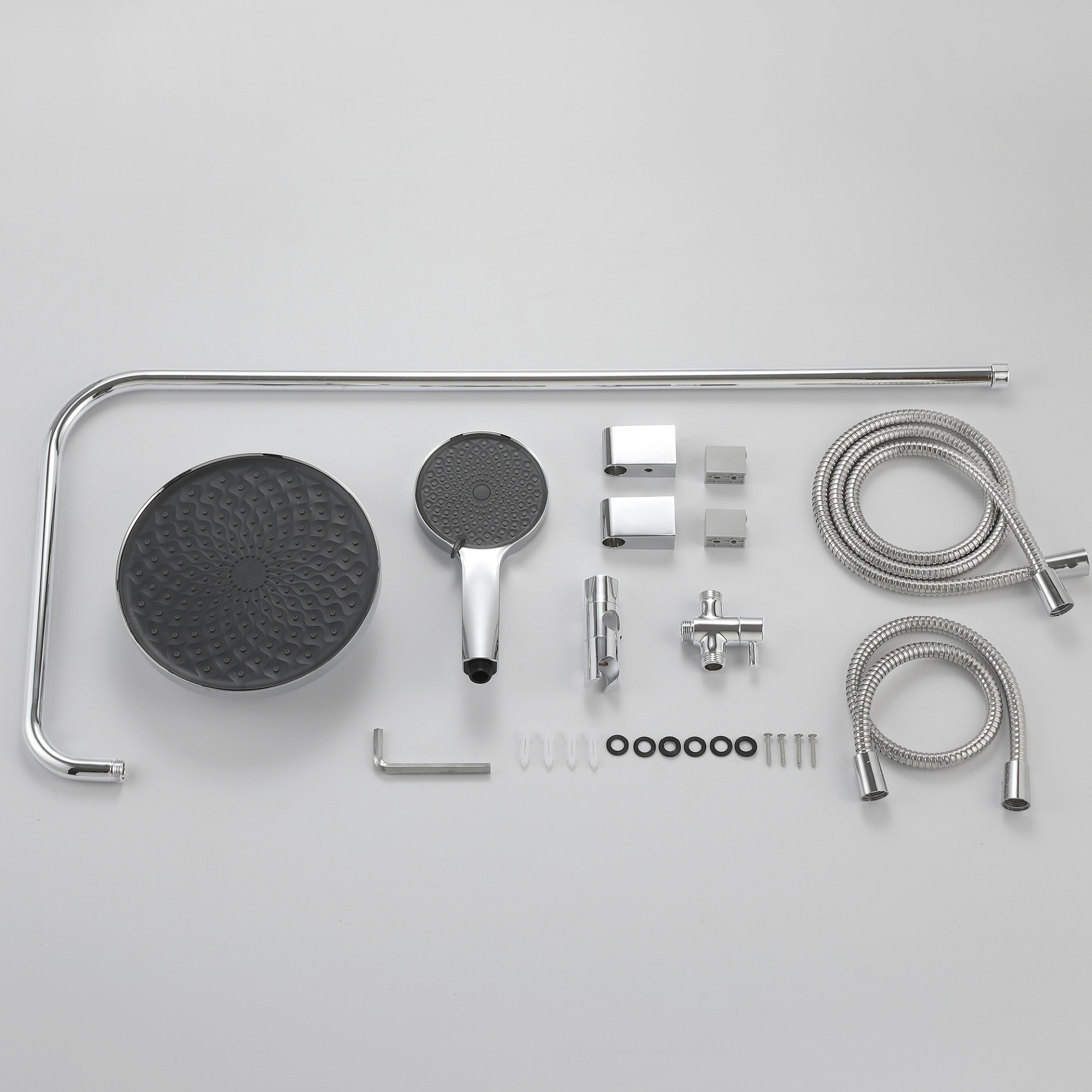 Rubine Rain Shower Set Without Bath Mixer RSR-MAY520-CH view 4