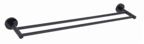 NOBEL Dual Towel Bar 63012-BK Matt Black