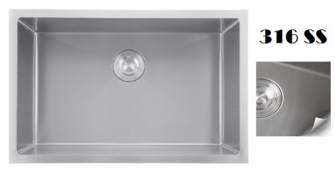 EACO 316 Stainless Steel Nano + Honey Comb Kitchen Sink - 316KS-70SS