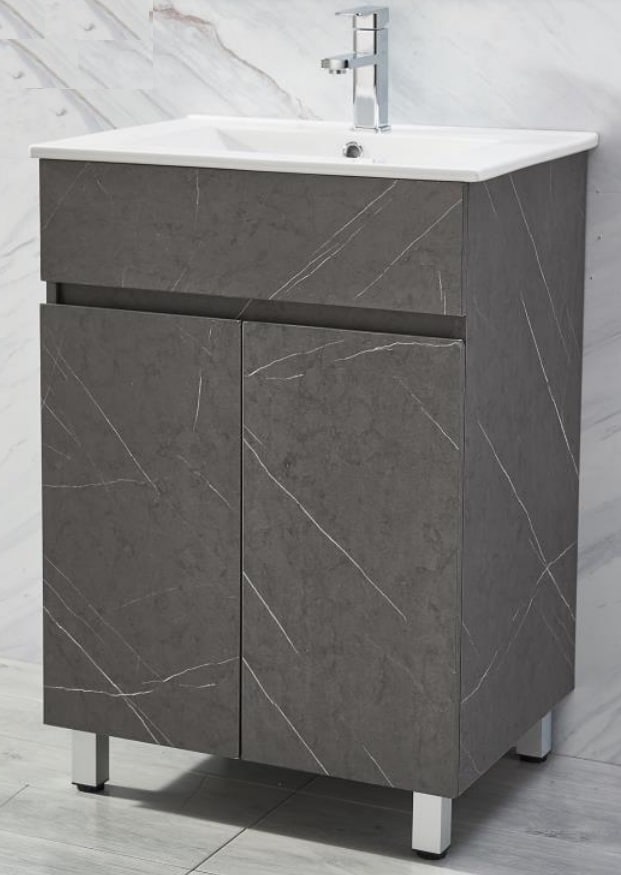 NOBEL PVC Freestanding Basin Cabinet With Ceramic Basin CPL-682