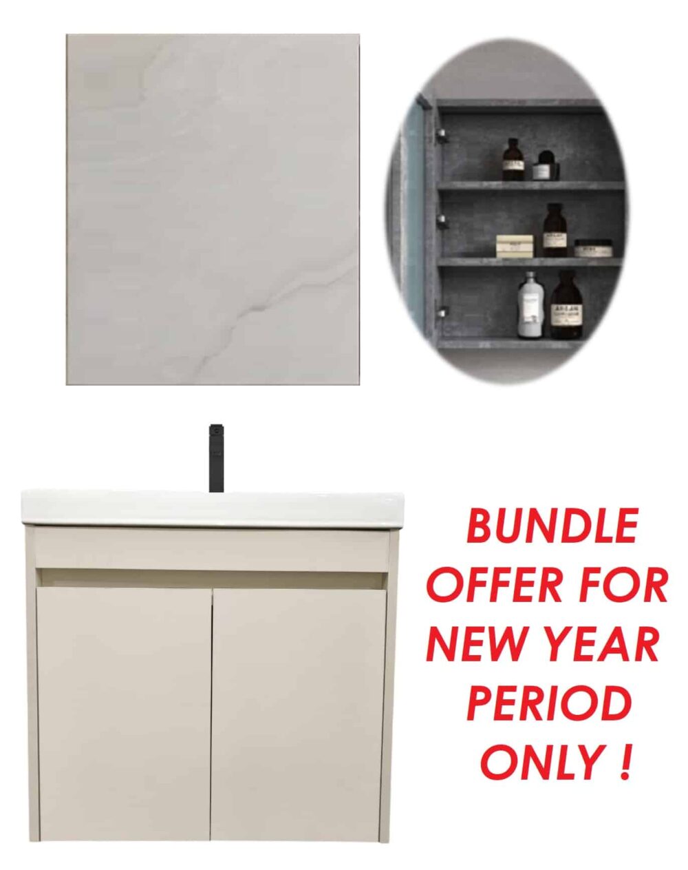 600mm PVC Vanity Cabinet EBC-6047