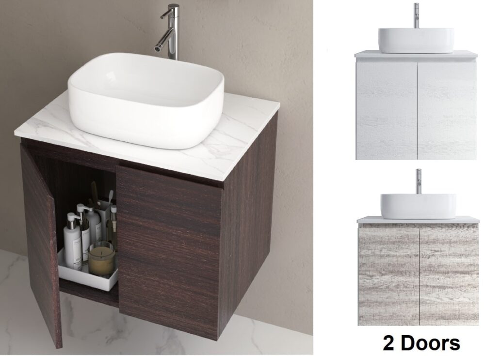 600mm PVC Vanity Cabinet With Counter Top Sink D6103C
