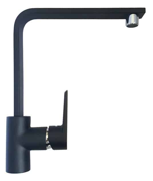 RUBINE Kitchen Sink Mixer Tap - STYLO 9144 Black Color