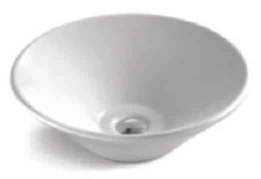 NOBEL Bowl Shape Counter Top White Color Ceramic Basin - C-7020