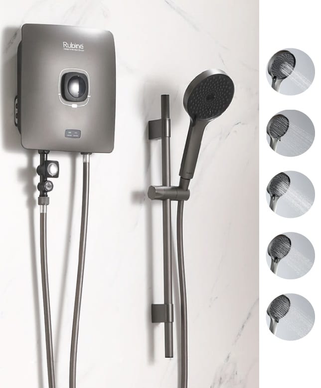 RUBINE Electric Instant Water Heater CHOCO 11SD-GM