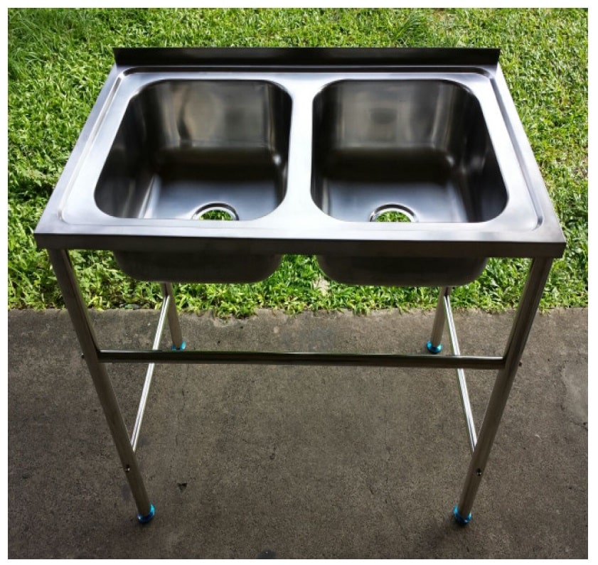 MONIC FS-1000 Two Bowls Freestanding Kitchen Sink