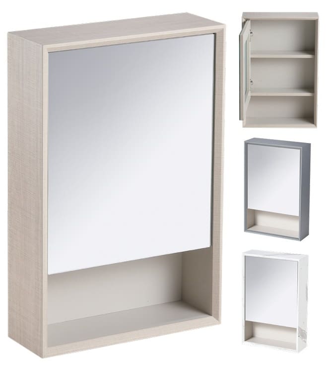 RUBINE PVC Mirror Cabinet RMC-ACO-4060D1S1