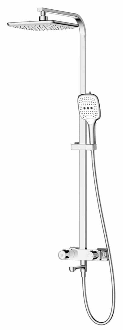 RUBINE Rain Shower Set RSC-PUSHSTOP-S81-CH