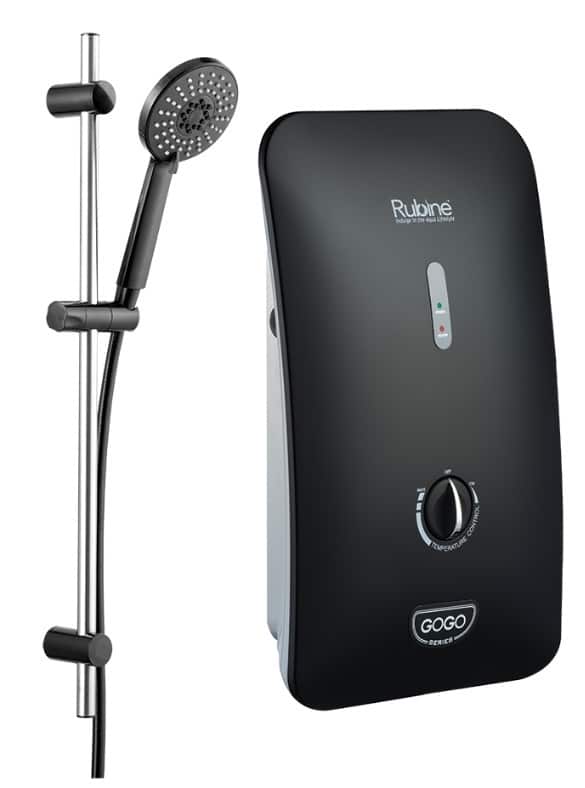 RUBINE Instant Water Heater - RWH-933 Black & White Color