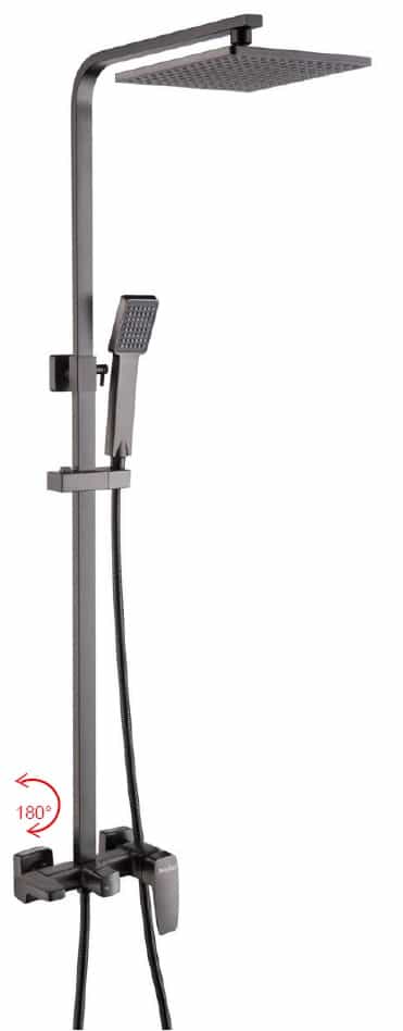 NOBEL Rain Shower Set SH-900-GM Gun Metal Color