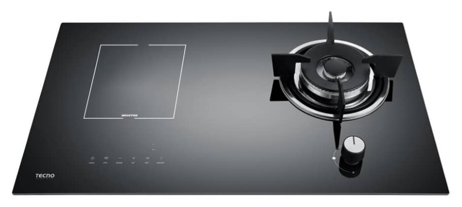TECNO 2 in 1 Gas & Induction Hybrid Glass Hob - T-788GI