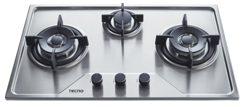 TECNO 3-Burner Stainless Steel Cooker Hob TS 8633TRSV
