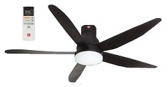 KDK U60FW - 60 inch DC Motor Ceiling Fan with LED Light