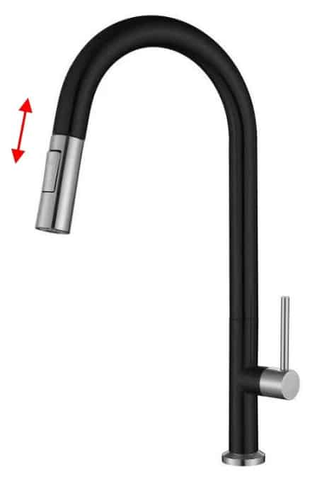NOBEL Pull-Out Kitchen Sink Cold Water Tap - VS-4320-BKSV