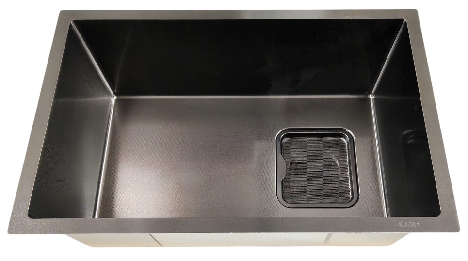 Nano Stainless steel kitchen sink with scratch resistance texture in Singapore.